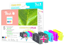 Peach Combi-Pack - 4-Pack - Svart, Gul, Cyan, Magenta - Kompatibel - Gjenfabrikert - Blekkpatron (Alternativ For: Hp 364Xl) - For Hp Deskjet 35Xx  Photosmart 55Xx, 55Xx B111, 65Xx, 7510 C311, 7520, Wireless B110