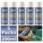 5X Electric Contact Cleaner Cleaning Spray Removes Greass Oil Dirt 200ml