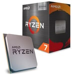 AMD Ryzen™ 7 5700X3D Processeur, 8 Cœurs/16 Threads Débridés, Architecture Zen 3, 100MB L3 Cache, 105W TDP, Jusqu'à 4,1 GHz Fréquence Boost, Socket AM4, DDR4 & PCIe 4.0, sans Ventirad