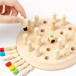 Trä Färg Minne Schack Stick Barn Matchstick Minne Spel Intelligent Logik Spel Barn Hjärngymnastik Spel Familj Fest Interaktiv Kul G  (YJD)