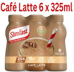 SlimFast Ready to Drink Shake 325mlX6 Meal Replacement POWDER Cafe Latte Protein