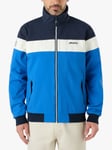 Musto Polartec 64 Colour Block Full Zip Fleece, Aruba Blue/Navy