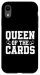 Coque pour iPhone XR Queen of the Cards Carte à collectionner