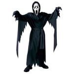 Läskig Scream Ghost Face Cosplay-dräkt Barn Halloween-fest Fancy Dress-kläder för pojkar och flickor 10-12 Years