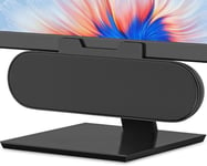 ZETIY Haut-Parleur USB, Enceinte PC pour Moniteur Portable, Mini Barre de Son avec Clipser pour Ordinateur Portable, Ordinateur de Bureau, Téléphone, Tablette - Plug & Play （Noir）