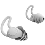 Tonysa - 1 Paires Bouchons d'Oreilles Réutilisables En Silicone Bouchon d'Oreille Anti-Bruit Boules Quies Pour Dormir Ronfler Voyager Travailler Gris