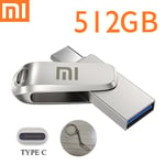 Xiaomi-Clé USB 3.1,2 To,1 To,512 Go,interface Type-C,téléphone portable,ordinateur,transmission mutuelle,mémoire USB portable - Type 512GB