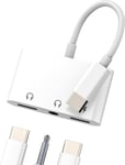 Adaptateur Usb C Jack(3En1)Type C Vers 3.5Mm Ecouteur Adapter Pour Iphone 16 15 Pro Prise Chargeur Câble Compatible Avec Samsung Galaxy S24 Auxiliaire Dac Audio Pour Apple Pour Ipa[QUE071942]