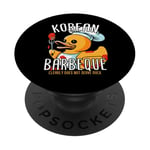 Korean Barbeque Rubber Duck BBQ Grill Duckling Griller PopSockets Adhesive PopGrip