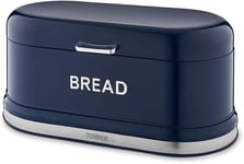 Tower Belle Bread Bin in Midnight Blue Stylish Kitchen Storage T826170MNB