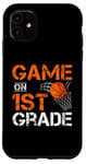 Coque pour iPhone 11 Jeux drôles sur le premier jour d'école de basket-ball de première année