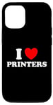 iPhone 12/12 Pro I Love Printers Funny Computer Cartridge Ink Paper Print Fan Case