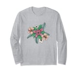 Stranger Things Demogorgon Crawling Through Flowers Vintage Long Sleeve T-Shirt