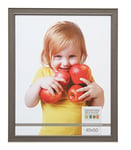 Deknudt Frames S42MF7 Cadre Photo Bois Gris/Beige/Argenté 18 x 24 cm