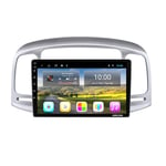 ADMLZQQ 9 Inch Touch Screen Android 10.0 Car Stereo Multimedia Player for Hyundai Accent 2006-2011, FM/RDS/Bluetooth/DSP/Mirror Link/Rear View Camera / 4G+WIFI,7862 (8core 4+64G)