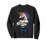 Unicorn Power for a Unicorn lover athlete bodybuilder Sweatshirt