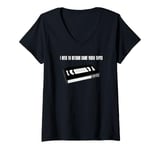 Womens I need to return some video tapes V-Neck T-Shirt