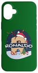 Coque pour iPhone 16 Plus Awesome Ronaldo Name w Santa Hat in Xmas Theme Christmas