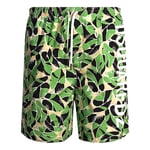 Dsquared2 Mens Leaf Design Green Swim Shorts Polyamide - Size Medium