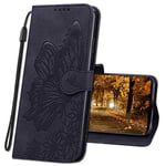 MRSTER Coque pour Samsung Galaxy Note 20 Ultra Rabat Étui, Samsung Note 20 Ultra Protection Housse en Cuir PU, Coques Portefeuille pour Samsung Galaxy Note 20 Ultra. CY2 Butterfly Black