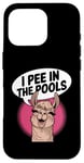 iPhone 16 Pro Funny Llama Confession "I Pee In The Pools" Sarcastic Humor Case