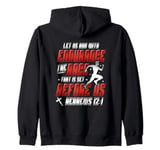 Let Us Run With Endurance The Race Marathon Running Zip Hoodie