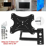 Black Tilt/Rotate/Swivel TV/Monitor Wall Bracket Mount 14 26 32 39 40 42 Inch