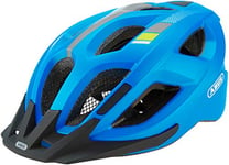 ABUS Casque de ville Aduro 2.0 - Casque de vélo polyvalent avec lumière - dans un design sportif pour la circulation en ville - pour hommes et femmes - Bleu, taille M