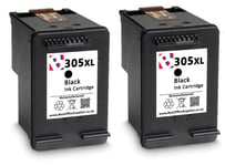 305XL Black and Colour Refilled  Ink Cartridge For HP Deskjet 2722e Printer