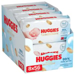 Huggies Pure Extra Care, Baby Wipes - 8 Packs 