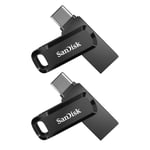 2PCS Clé USB à double connectique ( USB Type-C et USB Type-A) SanDisk Ultra 32Go pour les appareils USB Type-C