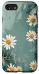 Coque pour iPhone SE (2020) / 7 / 8 Fleurs sauvages bohème botaniques vert sauge