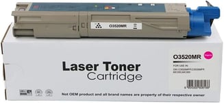 Magenta Toner Cartridge Laser For OKI C3520 C3530MFP MC350 M360 Laser Printer UK