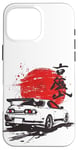 Coque pour iPhone 16 Pro Max Retro JDM Japan Domestic Market Drift Racing Car Legend