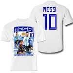 Messi Tshirt Argentina tröja med tryck fram & bak 158 cl 12-13år