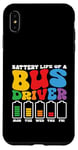 Coque pour iPhone XS Max Batterie drôle de conducteur de bus scolaire, bus public, bus