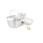 GSI Outdoors Glacier Stainless Troop Cookset NoColour, Stainless Steel, OneSize