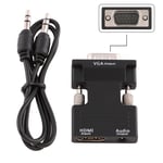 Projector HDMI-compatible Converter Audio Adapter HDMI Female HDMI to VGA Cable