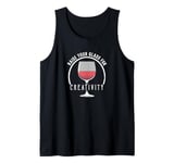 Raise Your Glass For Creativity Wine Lovers Toast Tank Top