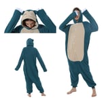 Polarfleece-serie Halloween Cartoon Djur En-dels Pyjamas MJ51 Parpyjamas Snorlax S