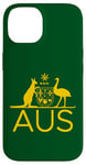 iPhone 14 AUSTRALIA KANGAROO AND EMU COAT OF ARMS AUS AUSSIE SPORTS Case