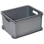 Curver 156011 Boîte de rangement Unibox Classic L empilable (l x H x P) 430 x 235 x 350 mm argent 1 pc(s)