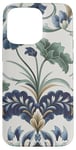 Coque pour iPhone 15 Pro Max Bleu Floral Botanique Femme