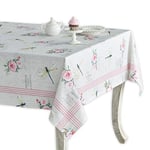 Maison d' Hermine Champ De Mars 100% Coton Nappe pour Cuisine dîner Table décoration fête Mariage, fête mères Printemps/été (Rectangle, 140cm x 180cm)