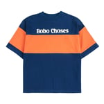 Bobo Choses Bobo Choses Color Block T-shirt Navy Blue | Marinblå | 6-7 years