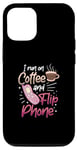 Coque pour iPhone 14 Coffee Addict Latte Lovers 90S Téléphone portable vintage à clapet