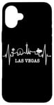 Coque pour iPhone 16 Plus Las Vegas Silhouette Battement Coeur J'adore Las Vegas