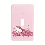 Sanrio Hello Kitty Vaaleanpunainen Kytkinlevyn Suojus - Koristeellinen Seinälevy Kuuluisalla Kissalla