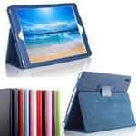 Housse nouvel Apple iPad Pro 10.5 pouces Wifi - 4G/LTE Cuir Style bleu navy avec Stand - Etui coque bleu de protection tablette 2017 / 2018 New iPad Pro 10,5 pouces - accessoires pochette XEPTIO case