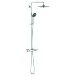 GROHE Colonne thermostatique 3 jet Ø 26 cm + douchette jets - Cool Touch QuickFix VITALIO JOY 260